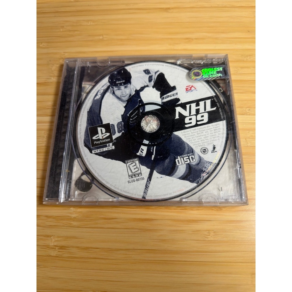 NHL‎ 99 PS1 PlayStation Complete CIB Tested? Untested No Manual EA Sports